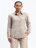 Cutwork Floral With Recycled Sequins Shirt