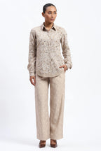 Cutwork Floral With Recycled Sequins Shirt