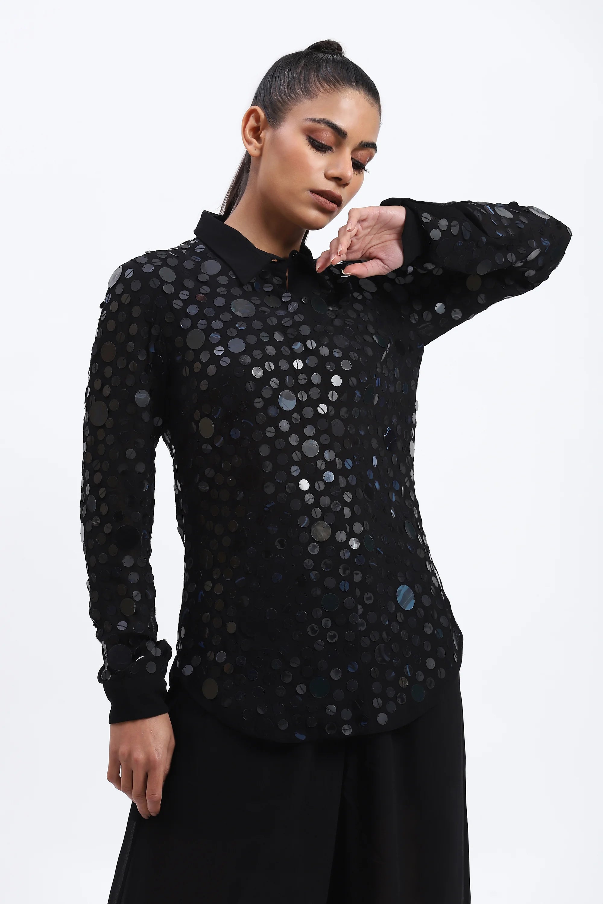 Recycled X Ray Sequins Shirt