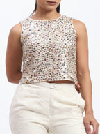 Recycled Sequin Mosaic Top