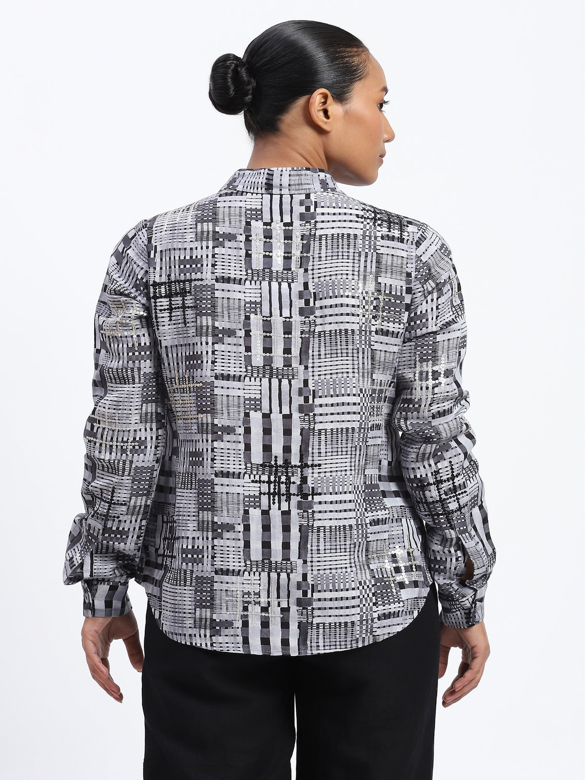 Handpainted Checks Shirt