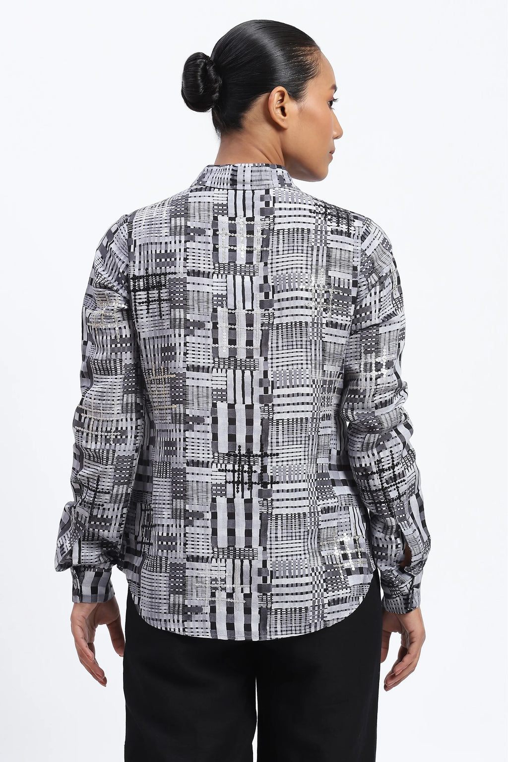 Handpainted Checks Shirt