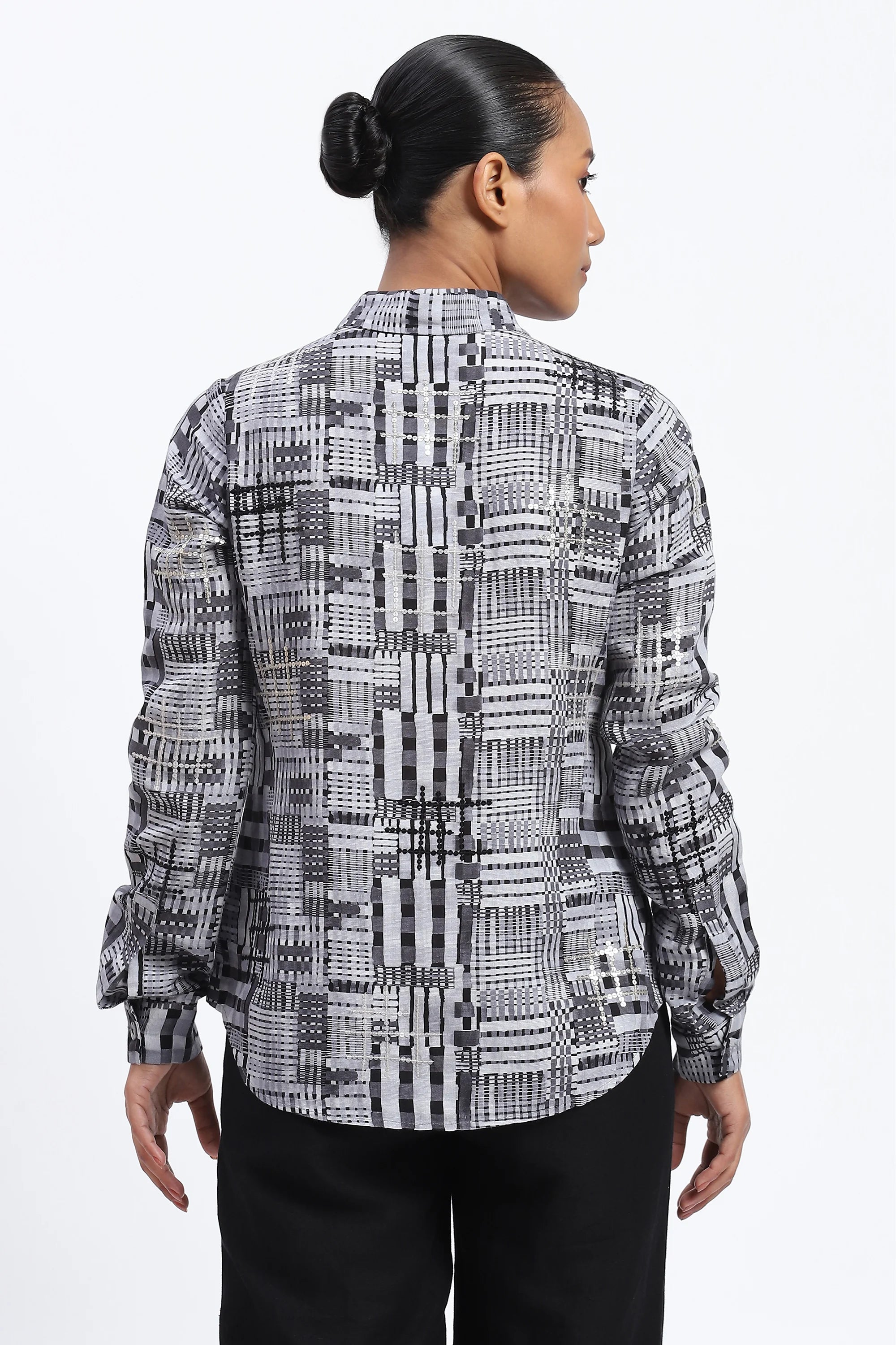 Handpainted Checks Shirt