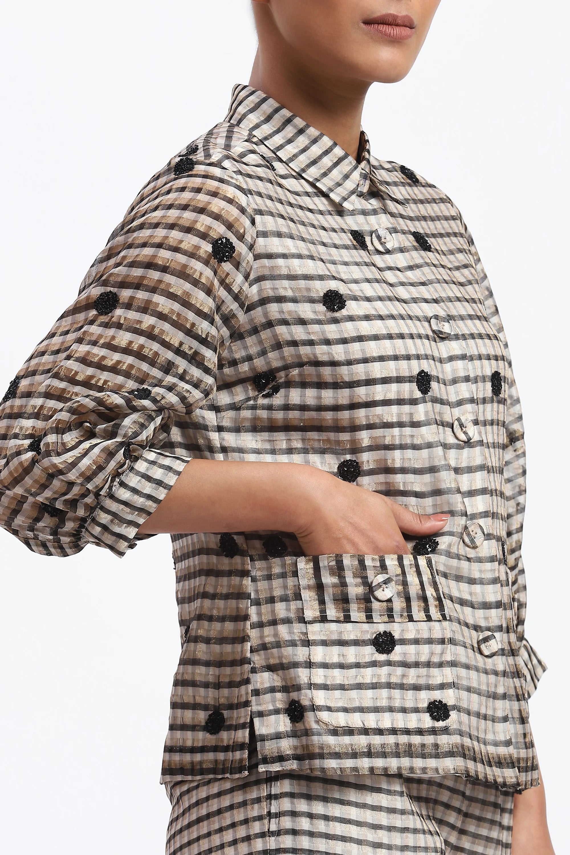 Neutral Maheshwar Shirt