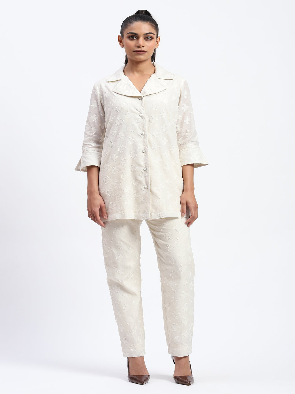 Bird Cutwork Shirt