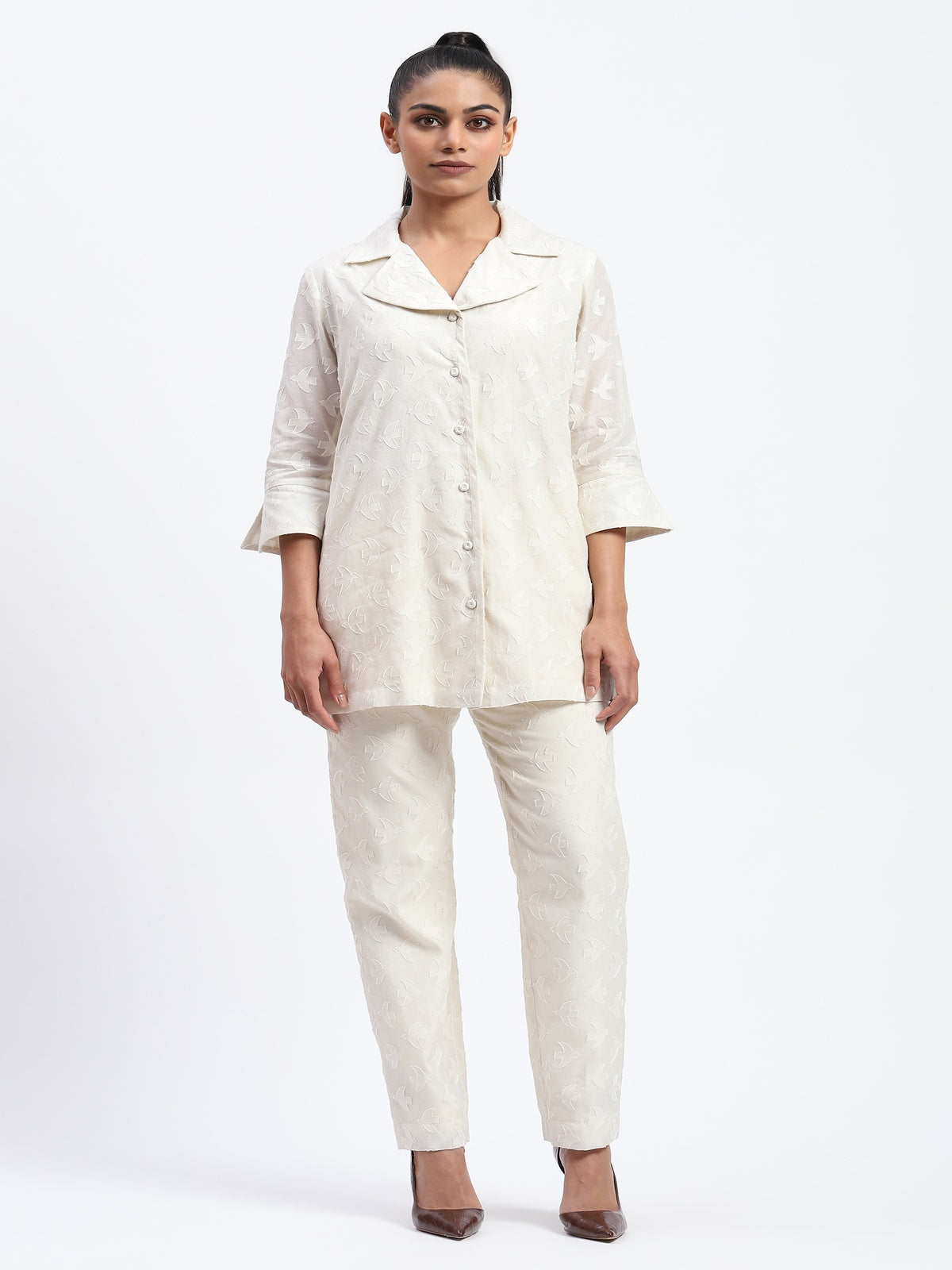 Bird Cutwork Shirt