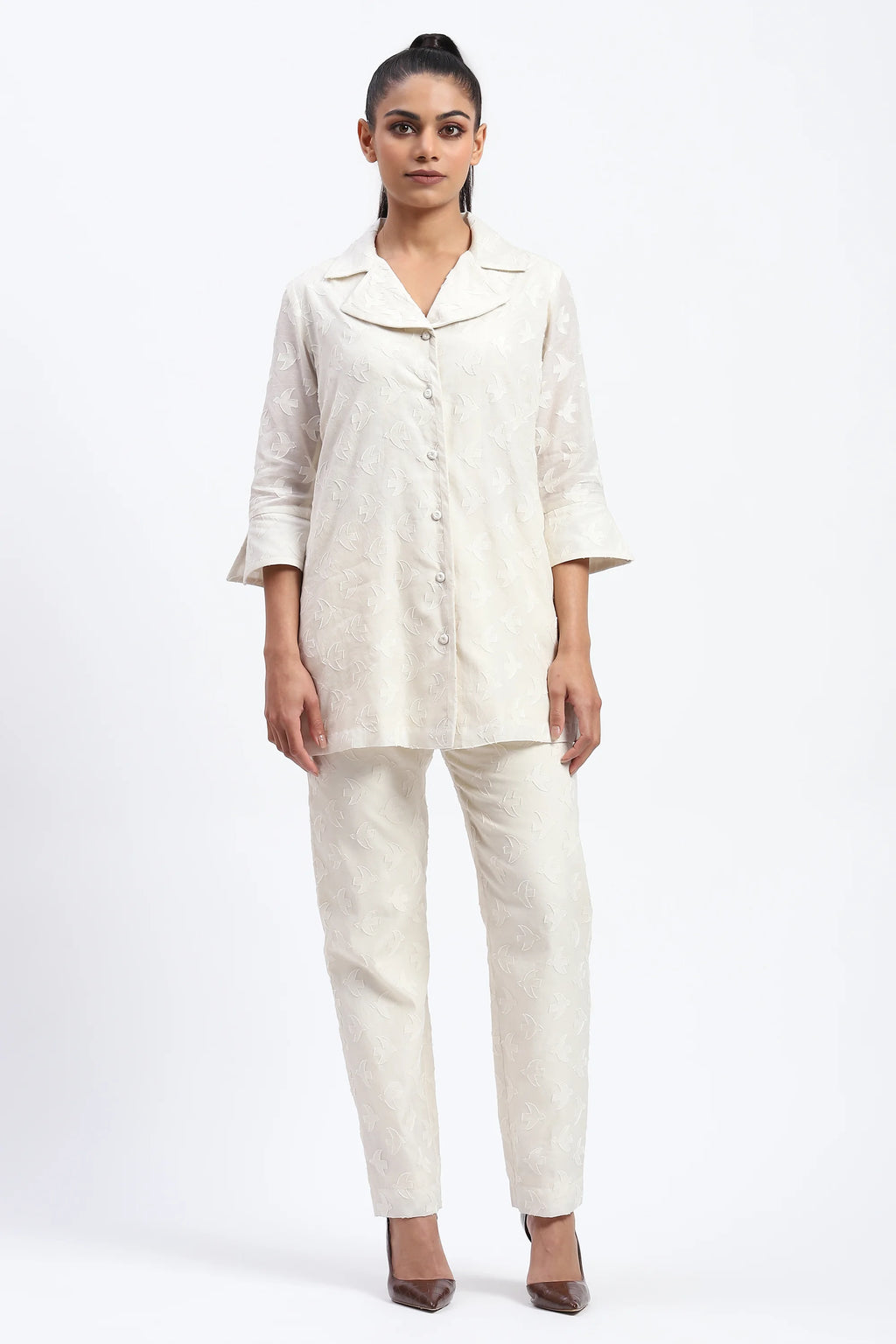 Bird Cutwork Shirt