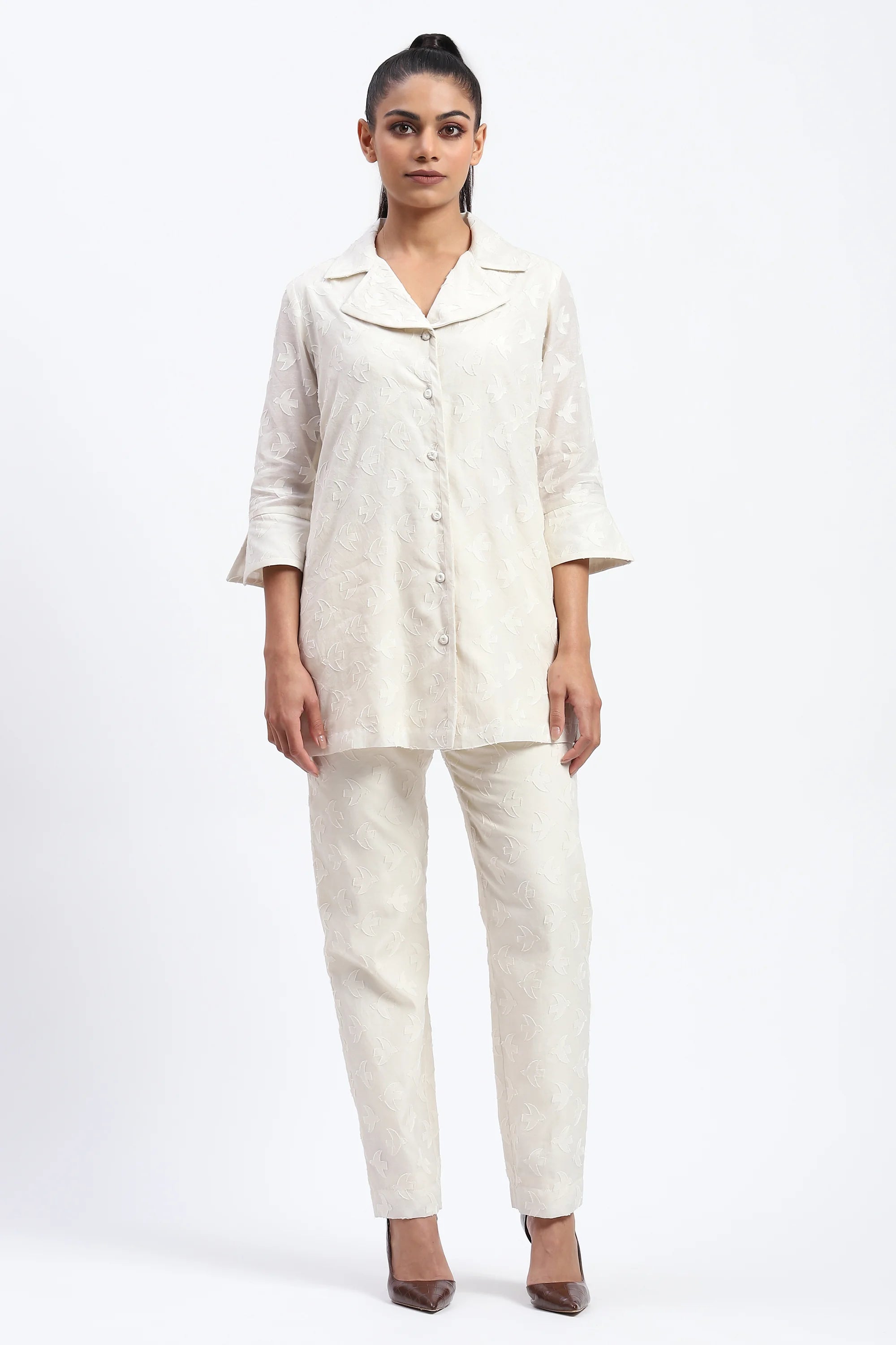 Bird Cutwork Shirt