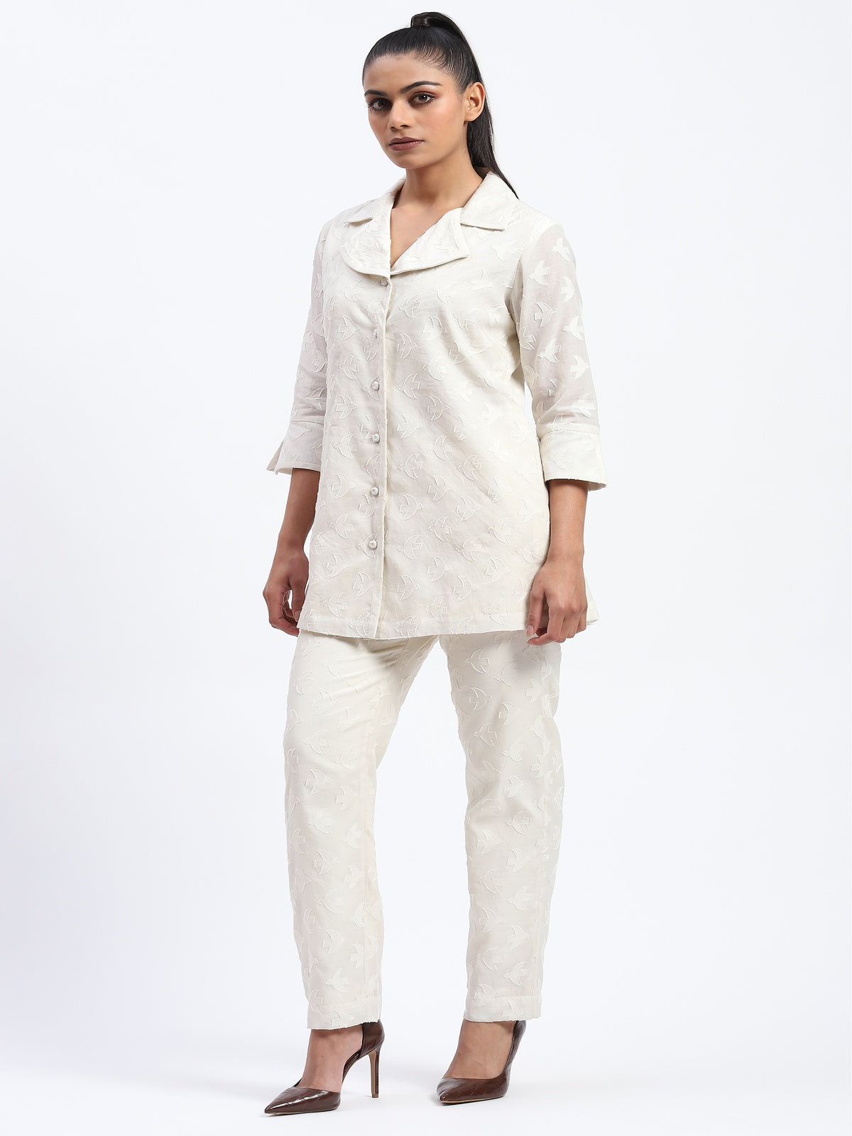 Bird Cutwork Shirt