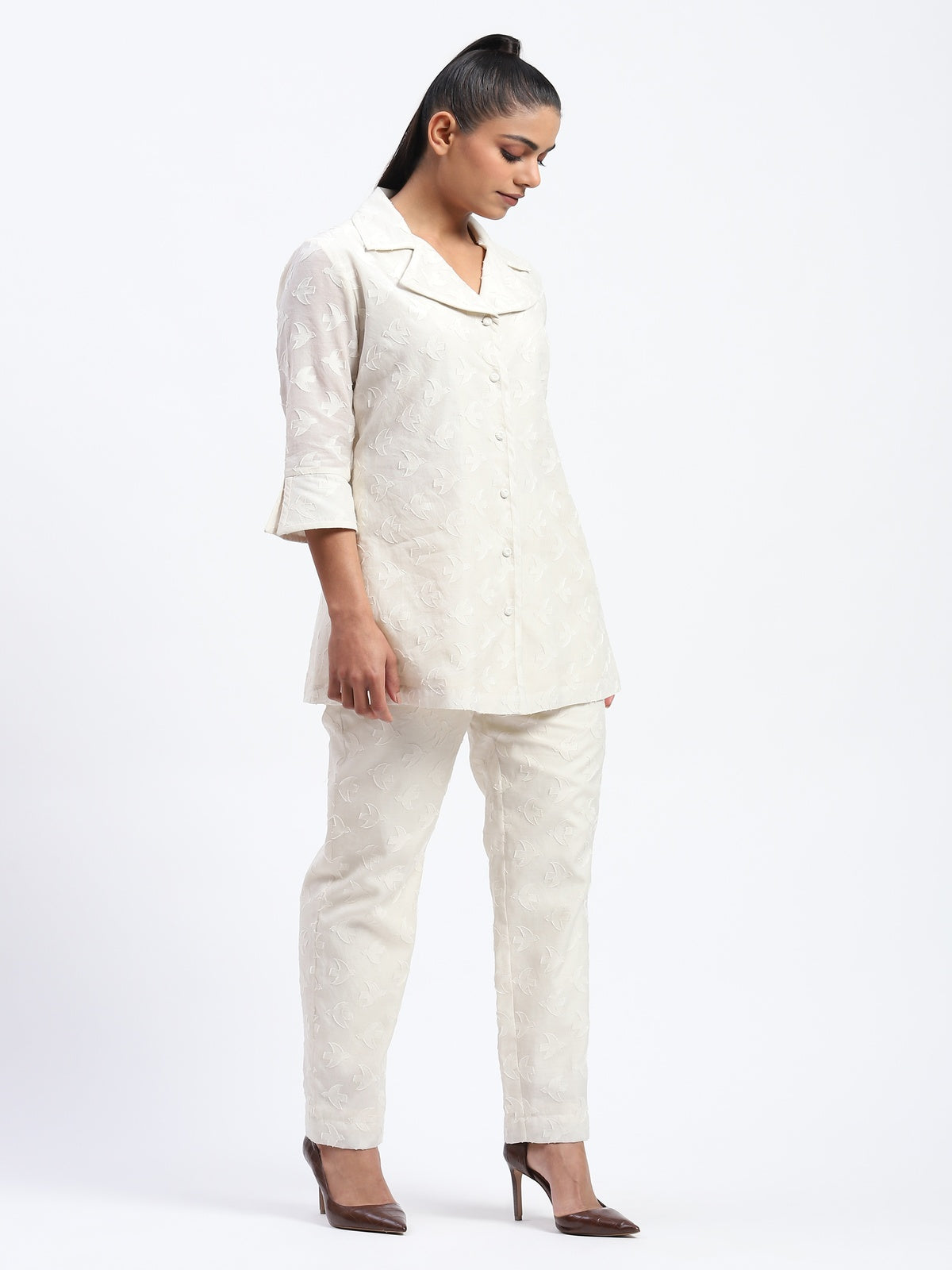 Bird Cutwork Shirt
