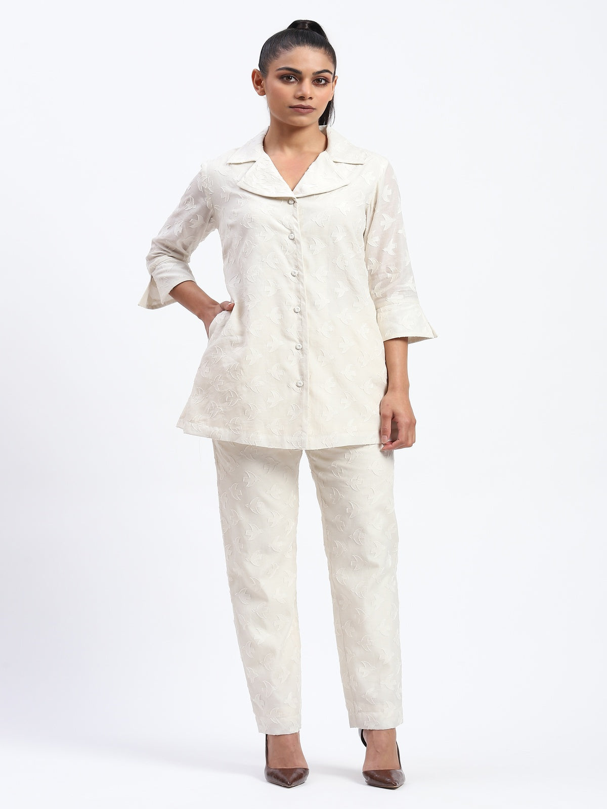 Bird Cutwork Shirt