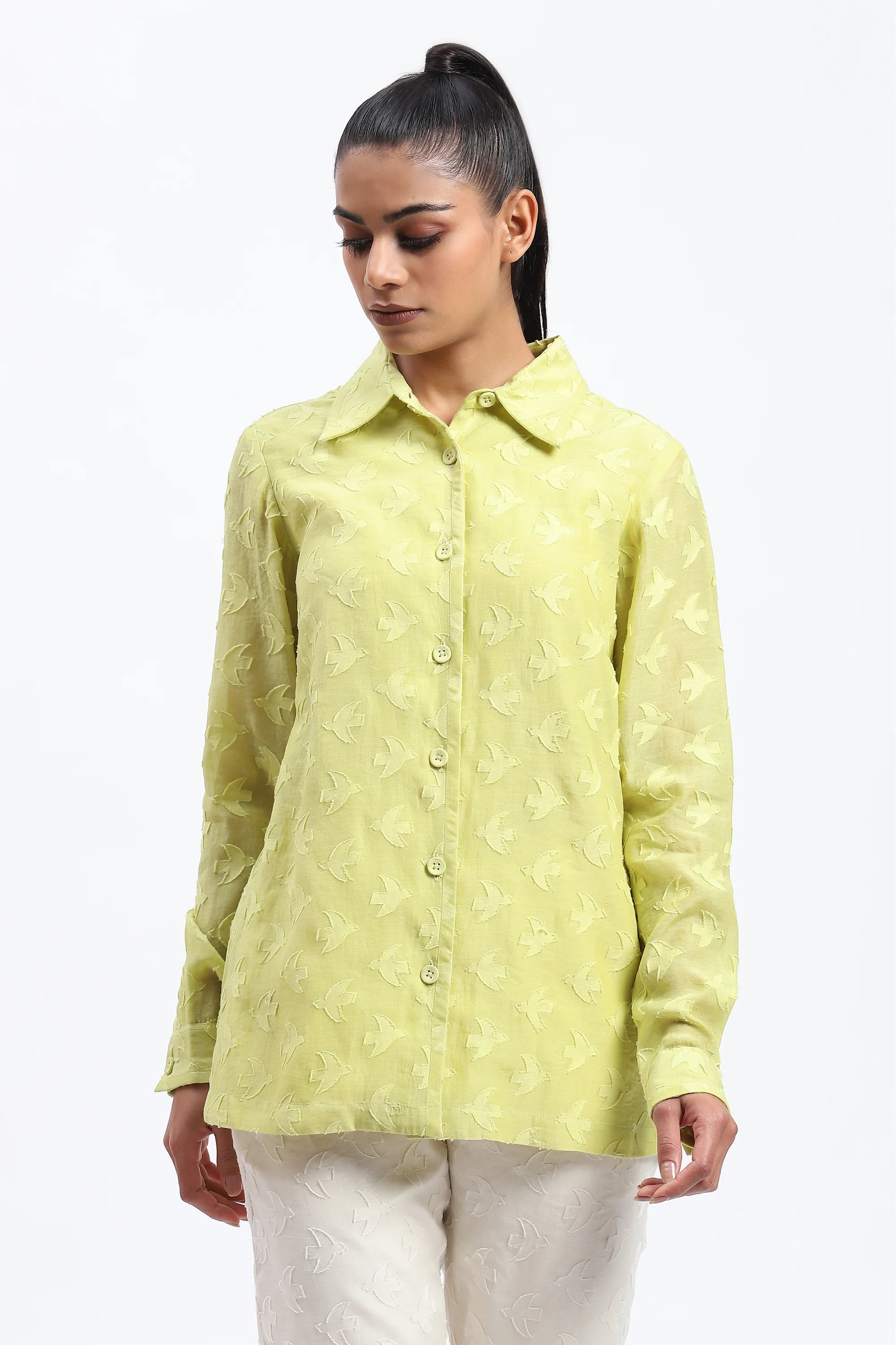 Bird Cutwork Shirt