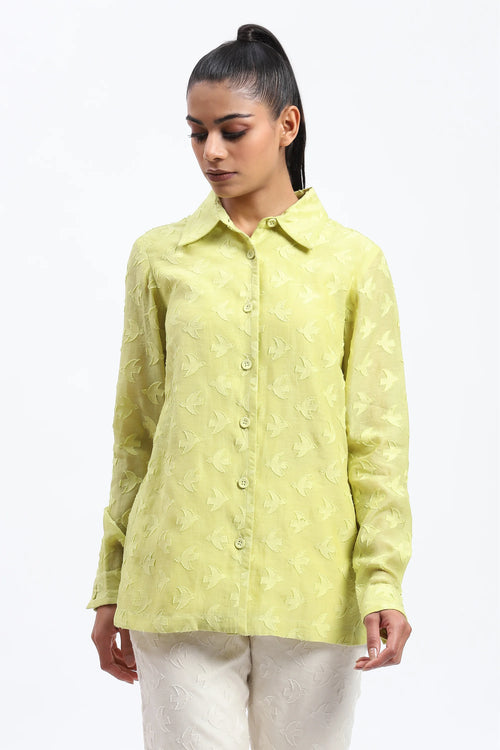 Bird Cutwork Shirt