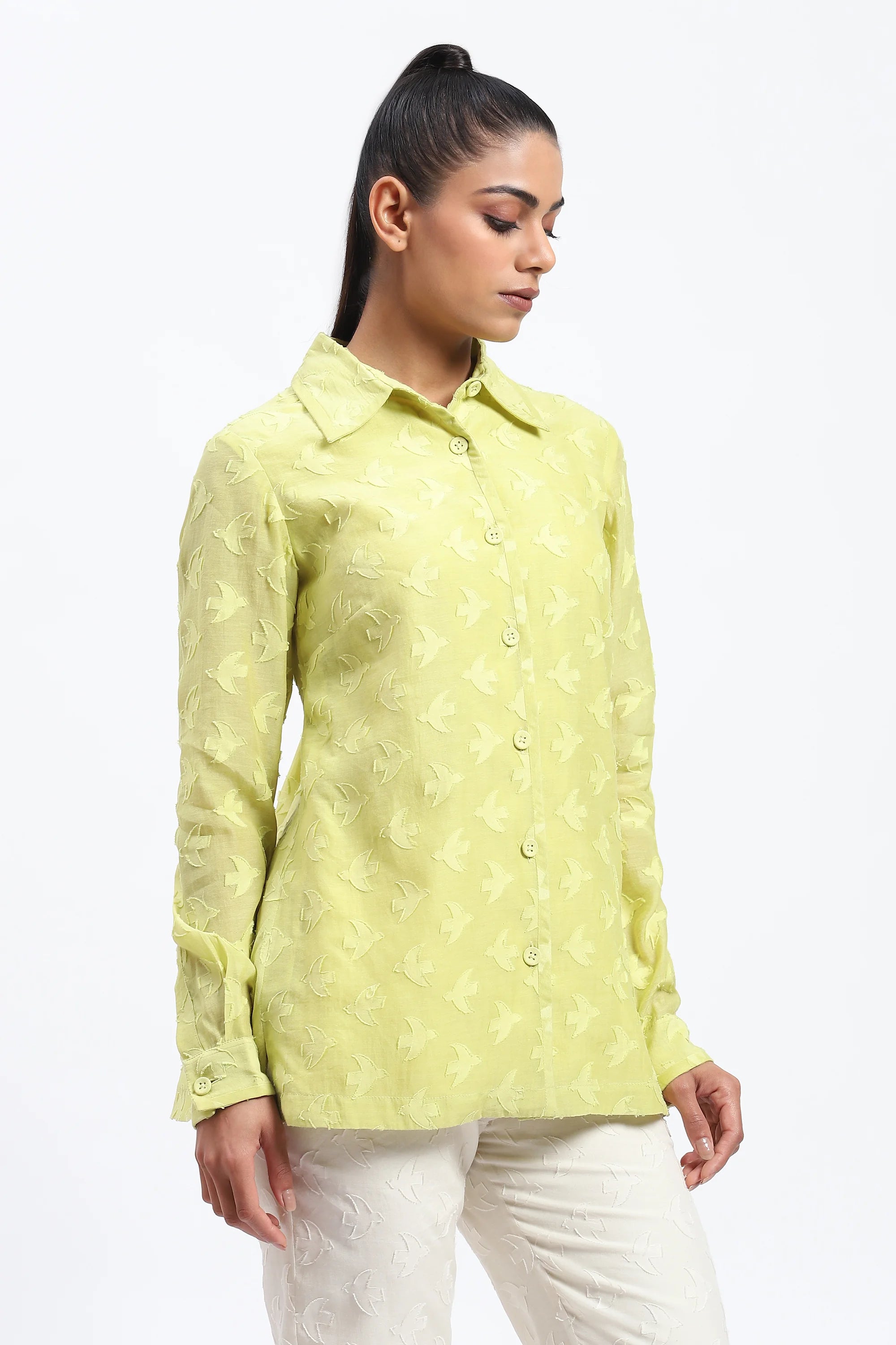 Bird Cutwork Shirt