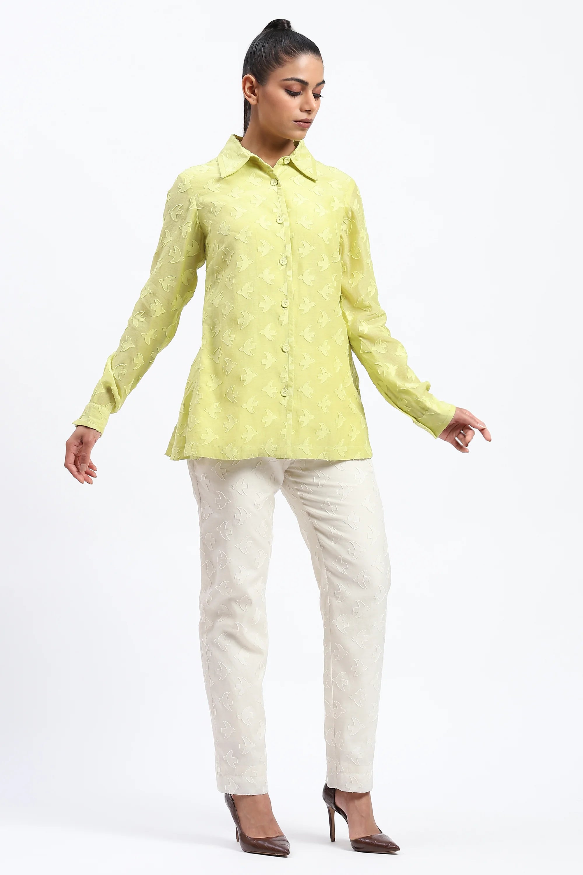 Bird Cutwork Shirt