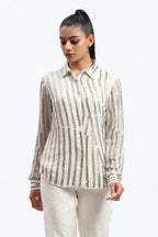 Broken Stripes Sequins Shirt