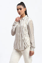 Broken Stripes Sequins Shirt