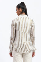 Broken Stripes Sequins Shirt