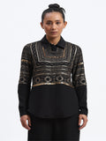 Tribal Zari Embroidery Shirt