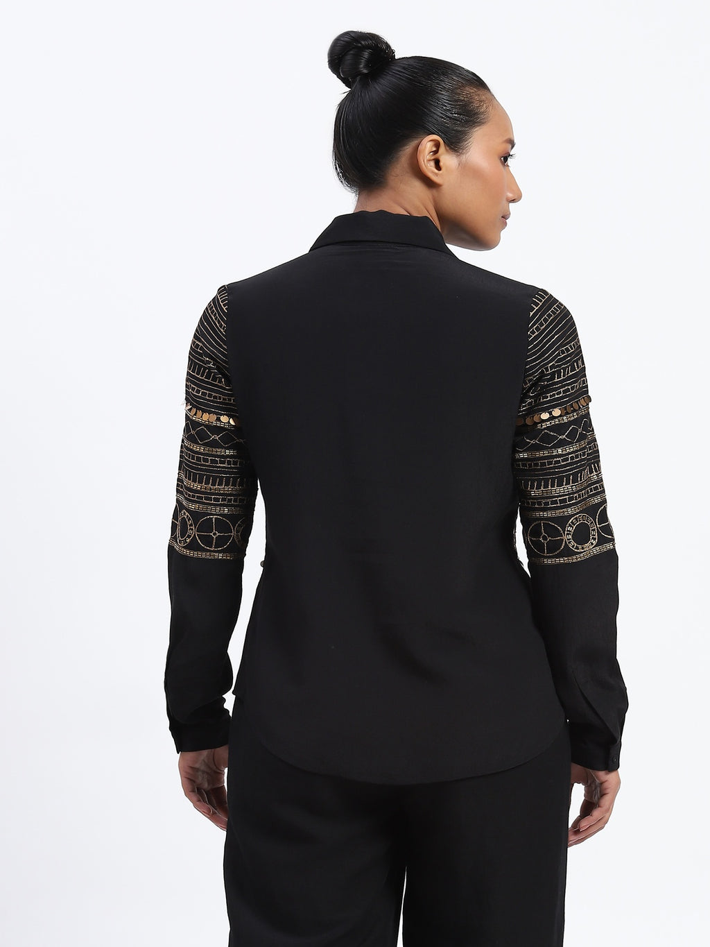 Tribal Zari Embroidery Shirt