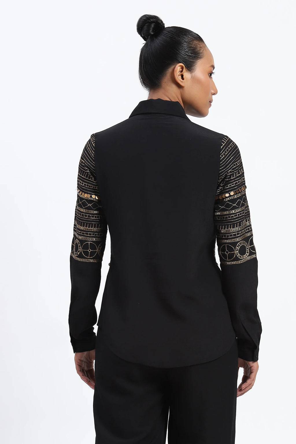 Tribal Zari Embroidery Shirt
