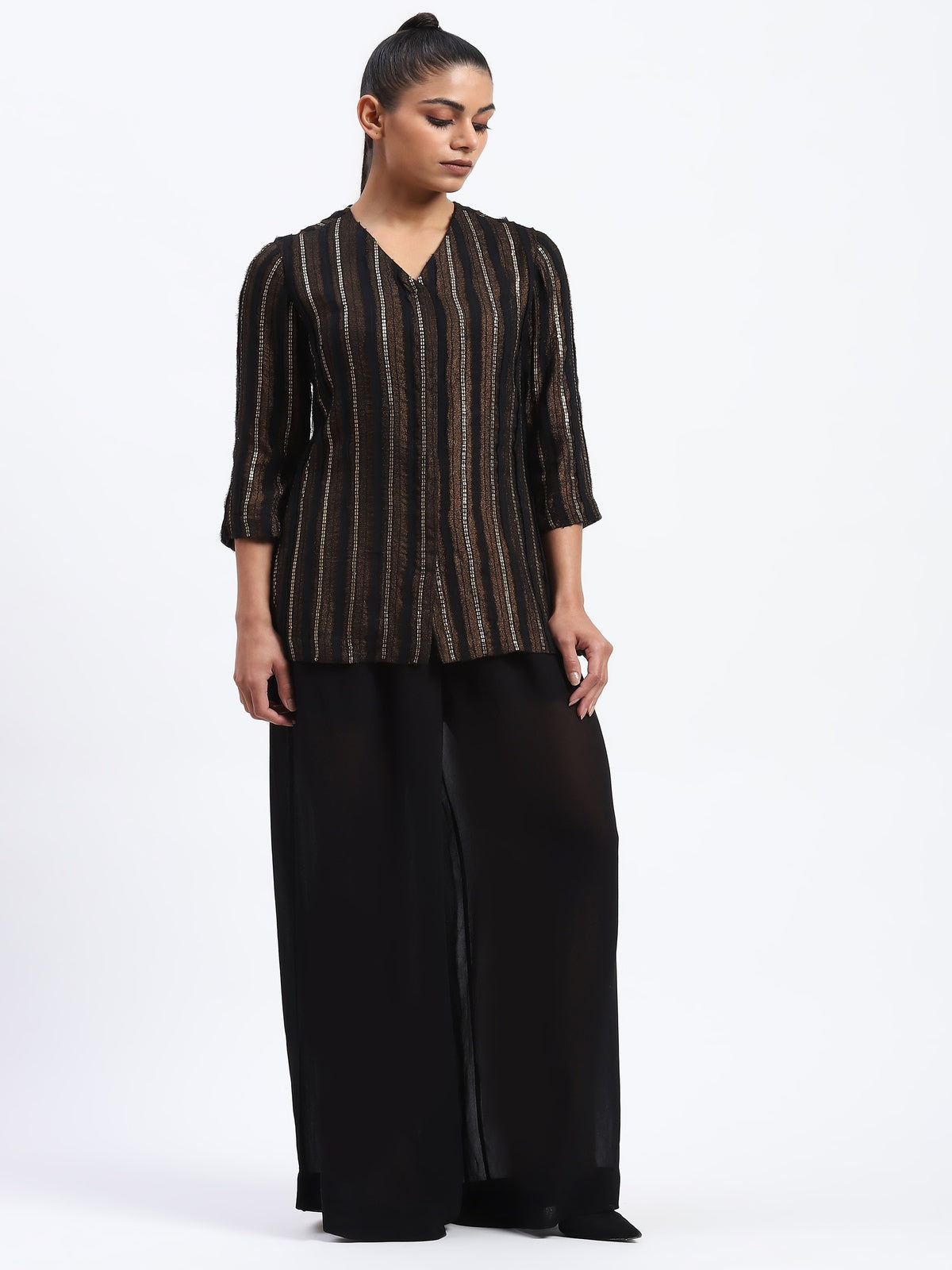 Foil Cutwork Shirt