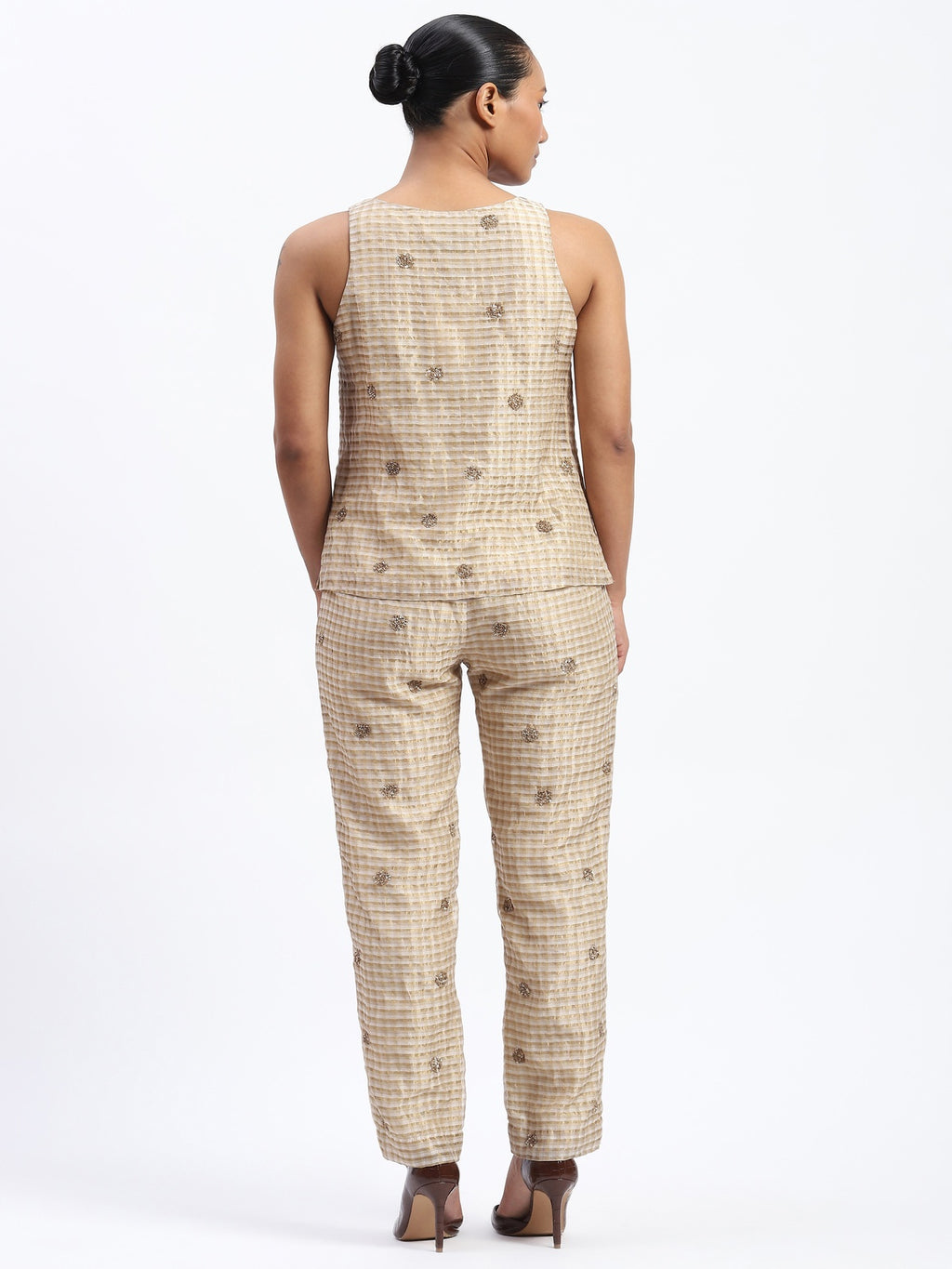 Gold Maheshwar Top