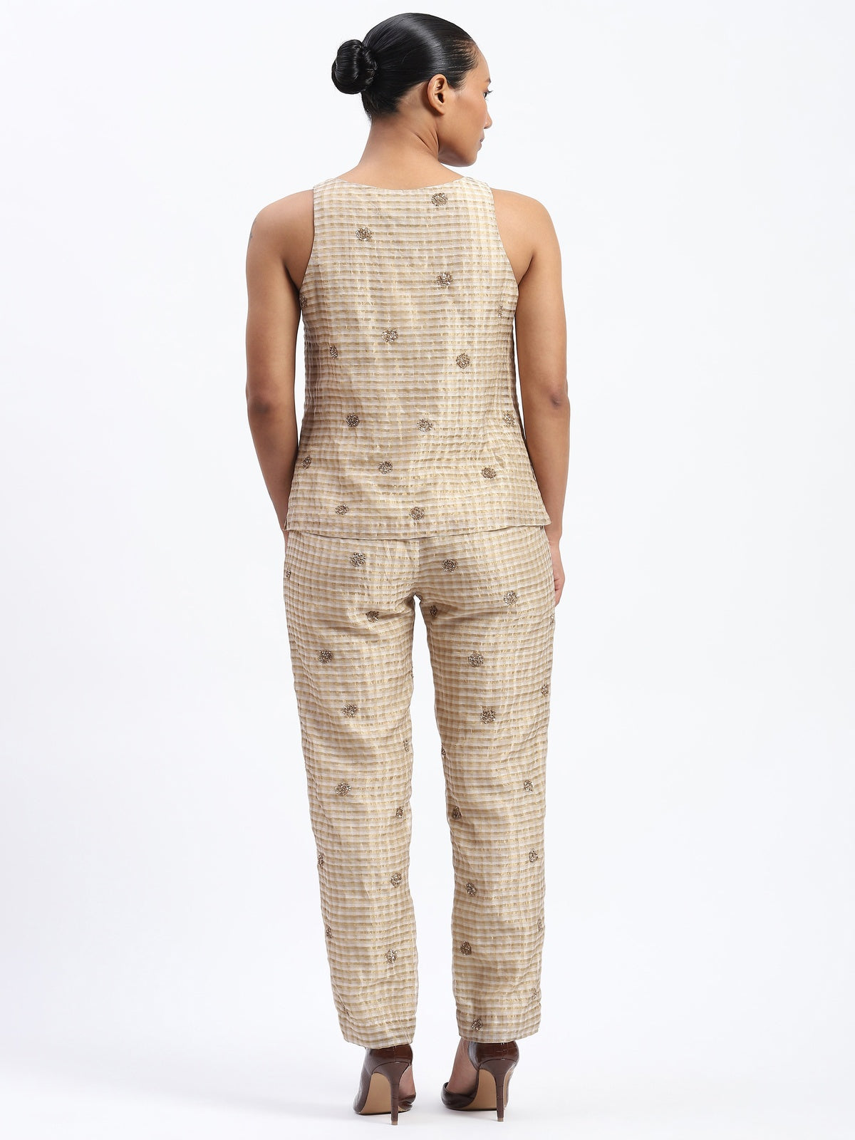 Gold Maheshwar Top