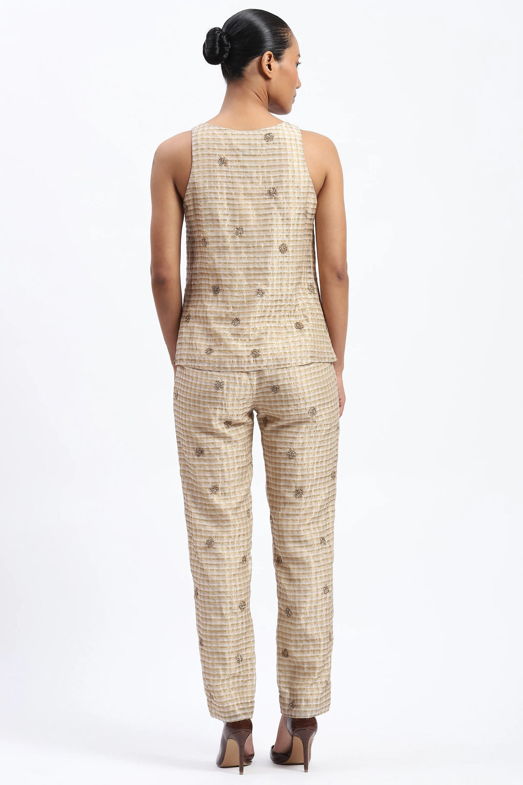 Gold Maheshwar Top