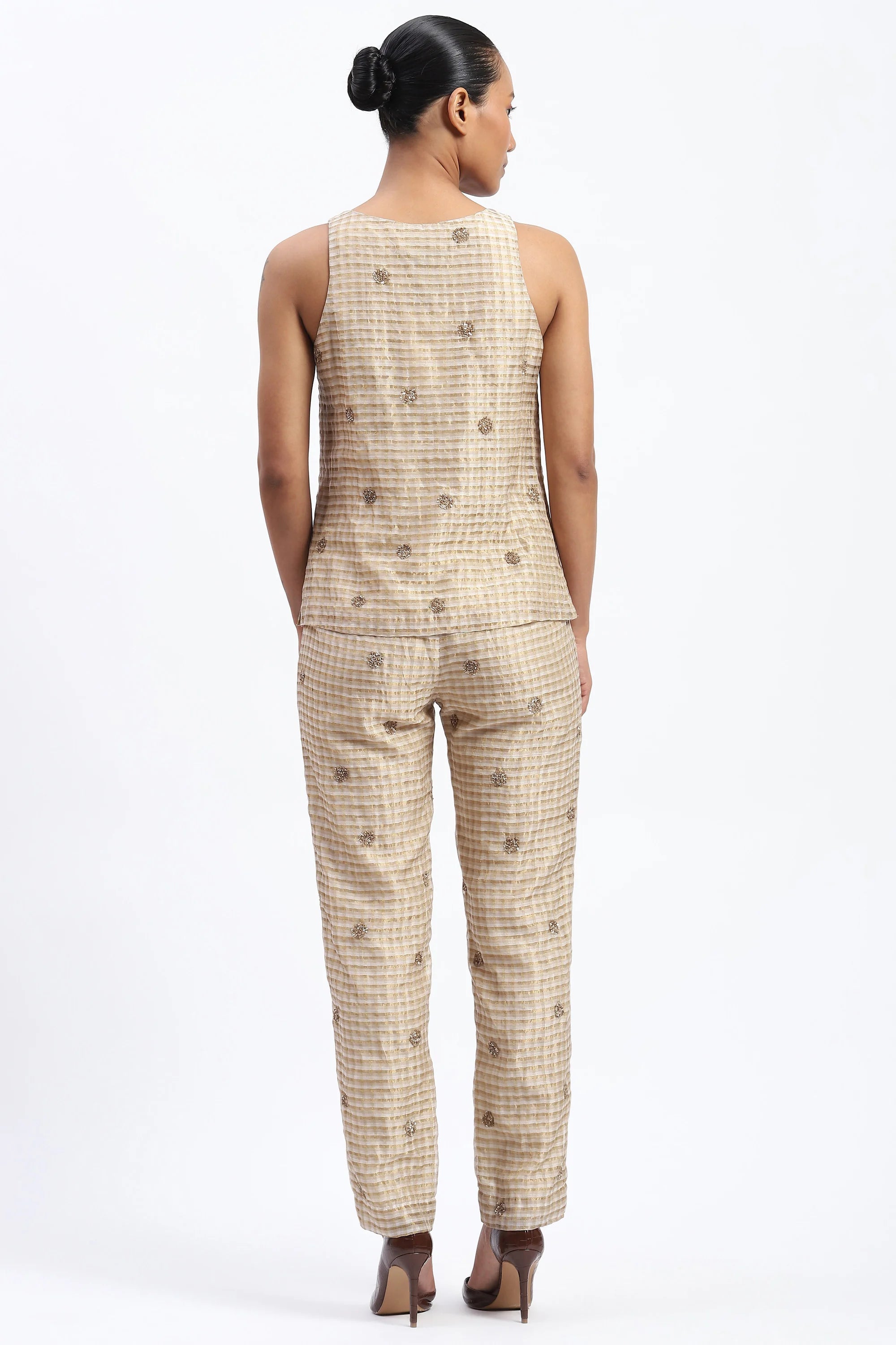 Gold Maheshwar Top