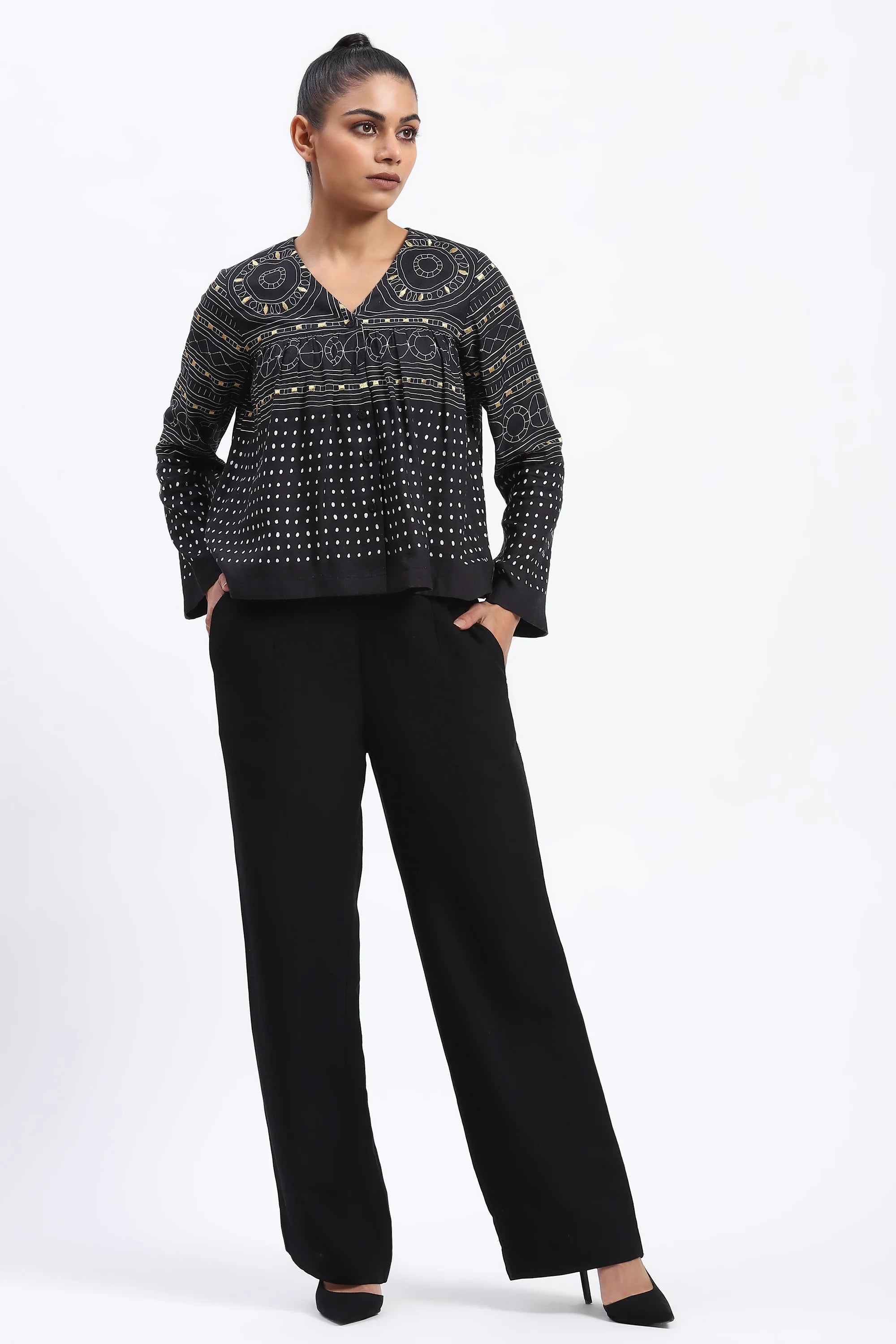 Tribal Print Top