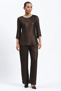 Gold Foil Beaded Top