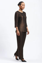 Gold Foil Beaded Top