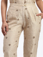 Gold Maheshwar Trouser