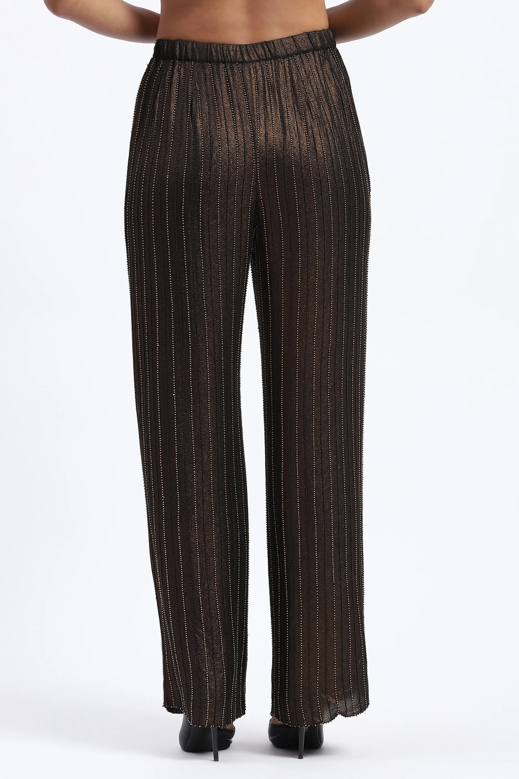 Gold Foil Beaded Trouser