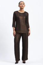 Gold Foil Beaded Trouser