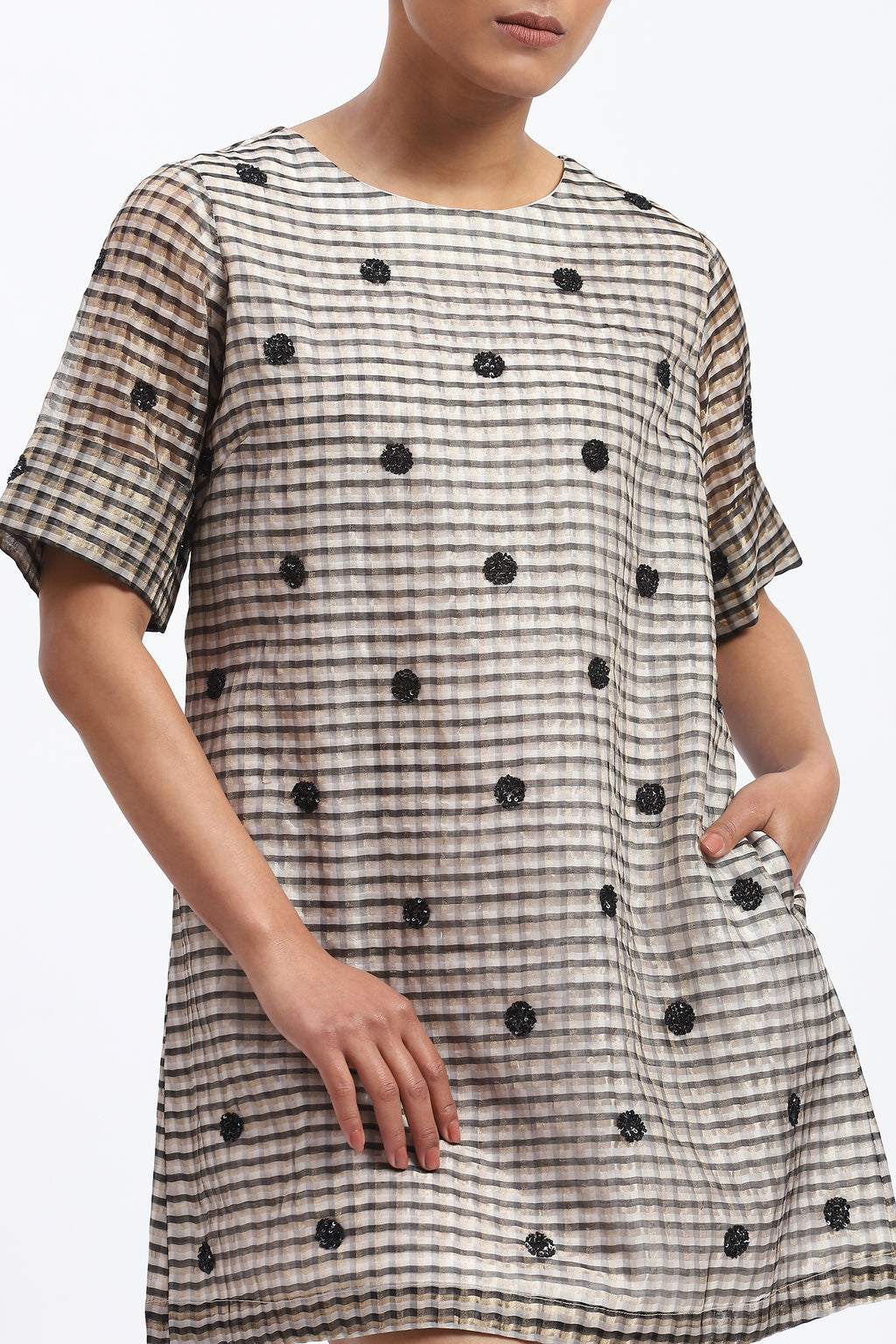 Neutral Maheshwar Dress