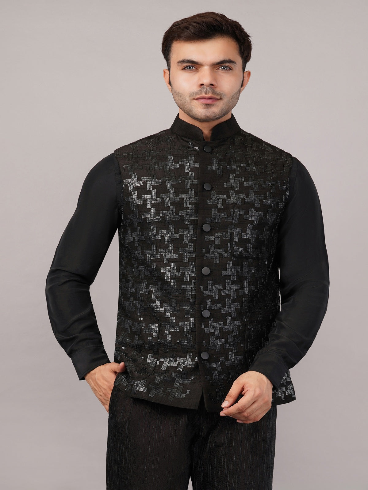 Hondstooth Sequin Bundi