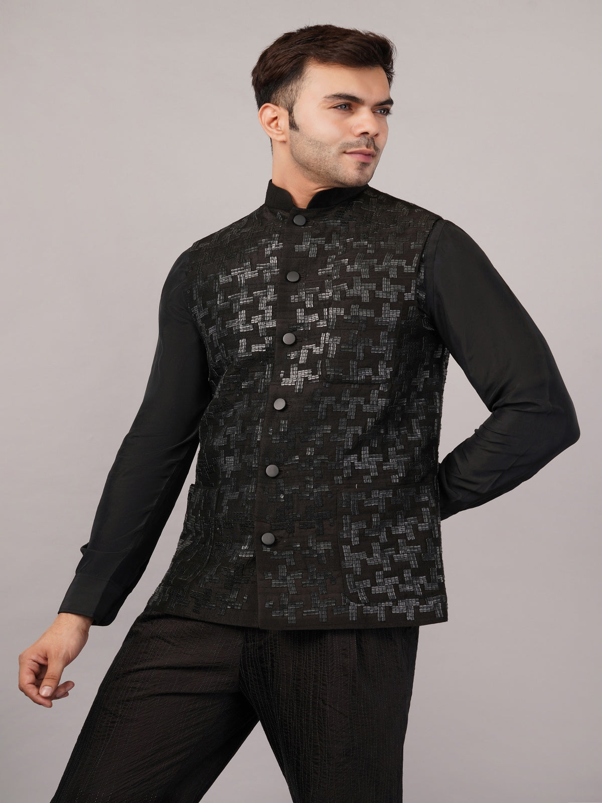 Hondstooth Sequin Bundi