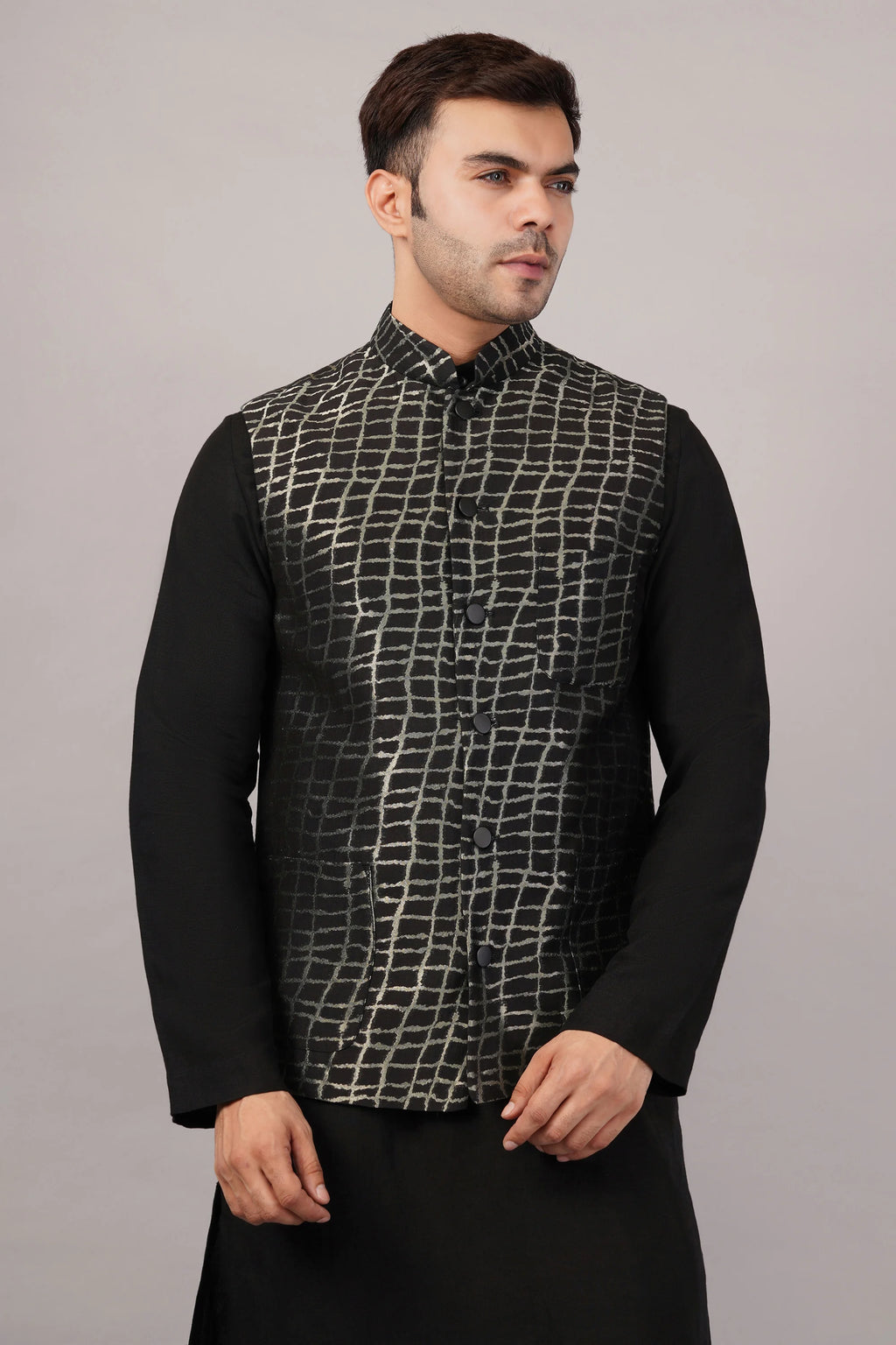 Lattice Brocade Bundi Navy