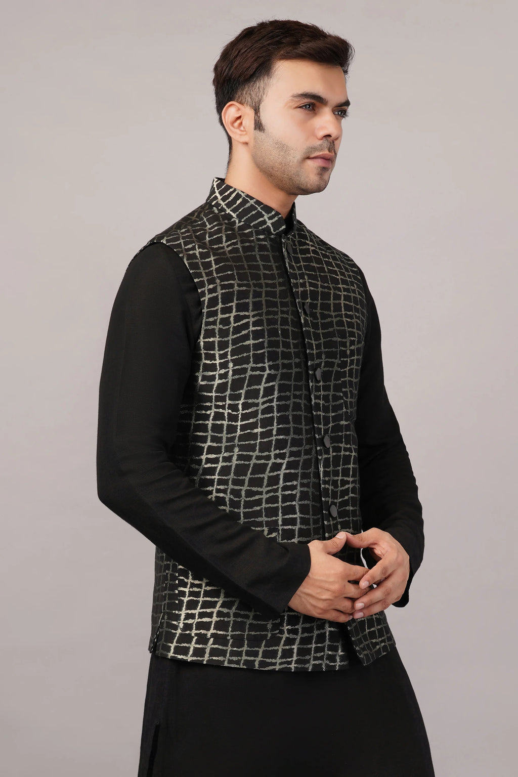 Lattice Brocade Bundi Navy