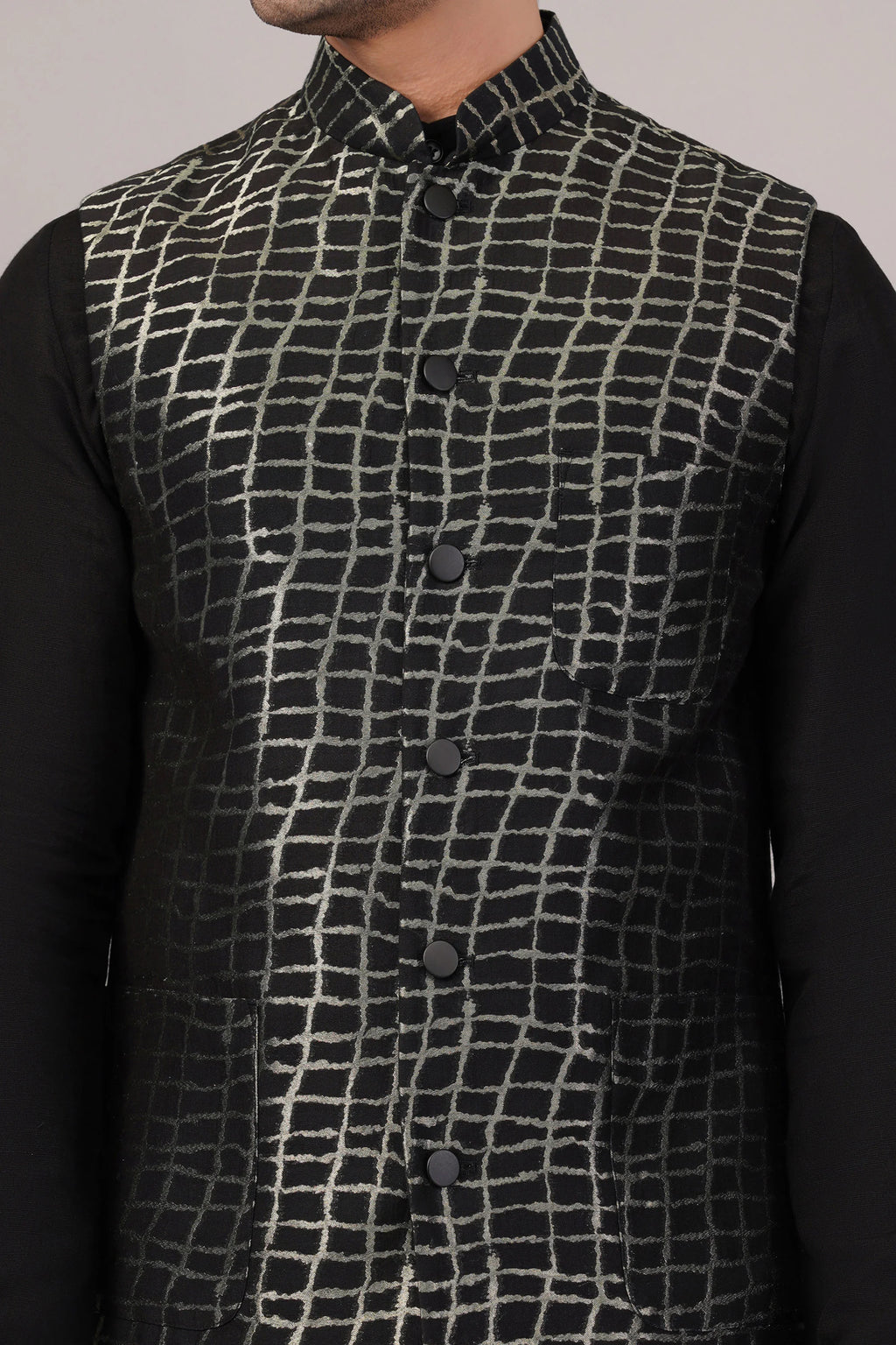 Lattice Brocade Bundi Navy