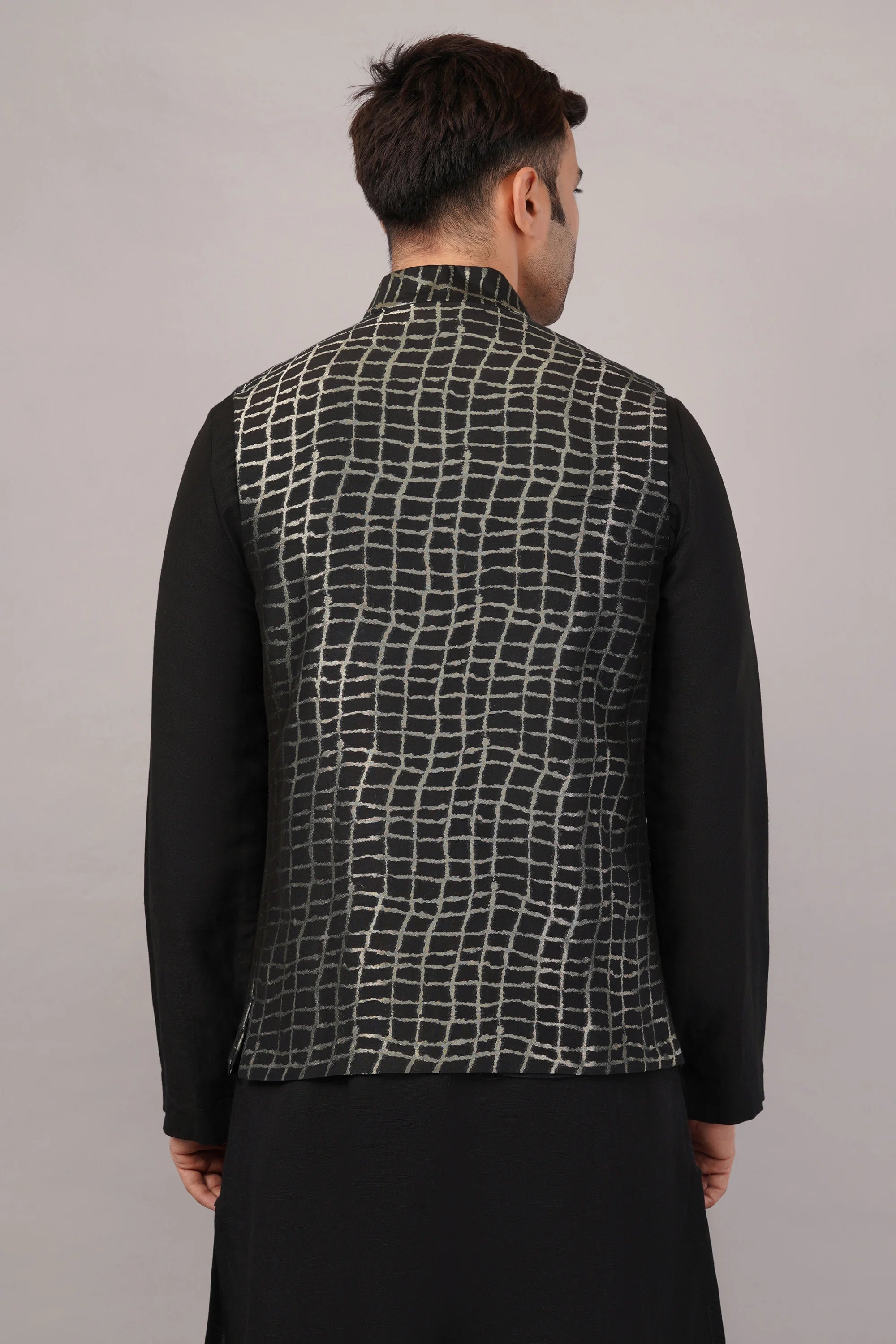 Lattice Brocade Bundi Navy