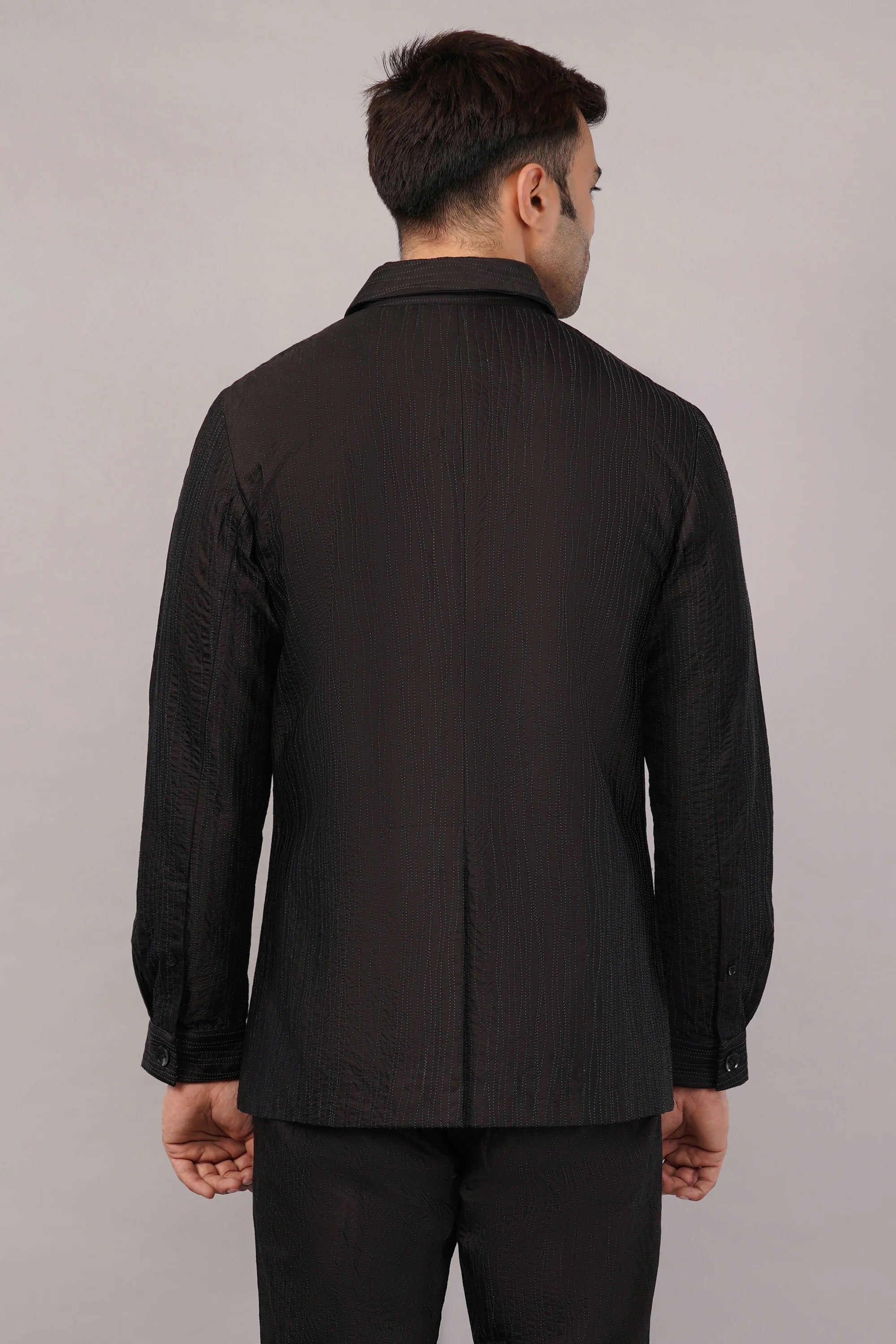 Crazy Quilt Jacket Black