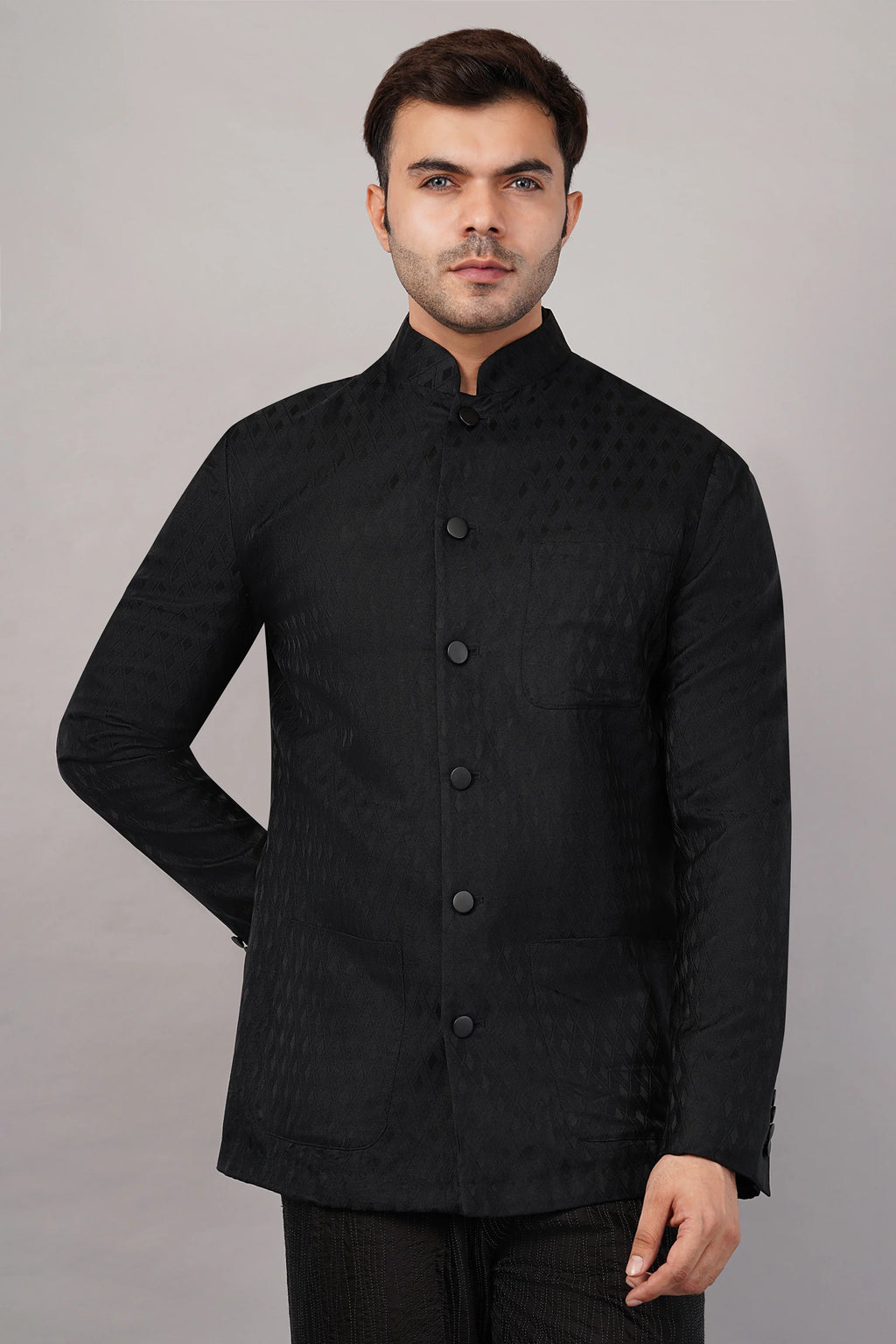 Tanchoi Jali Jacket Black