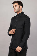 Tanchoi Jali Jacket Black