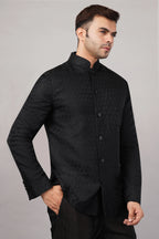 Tanchoi Jali Jacket Black