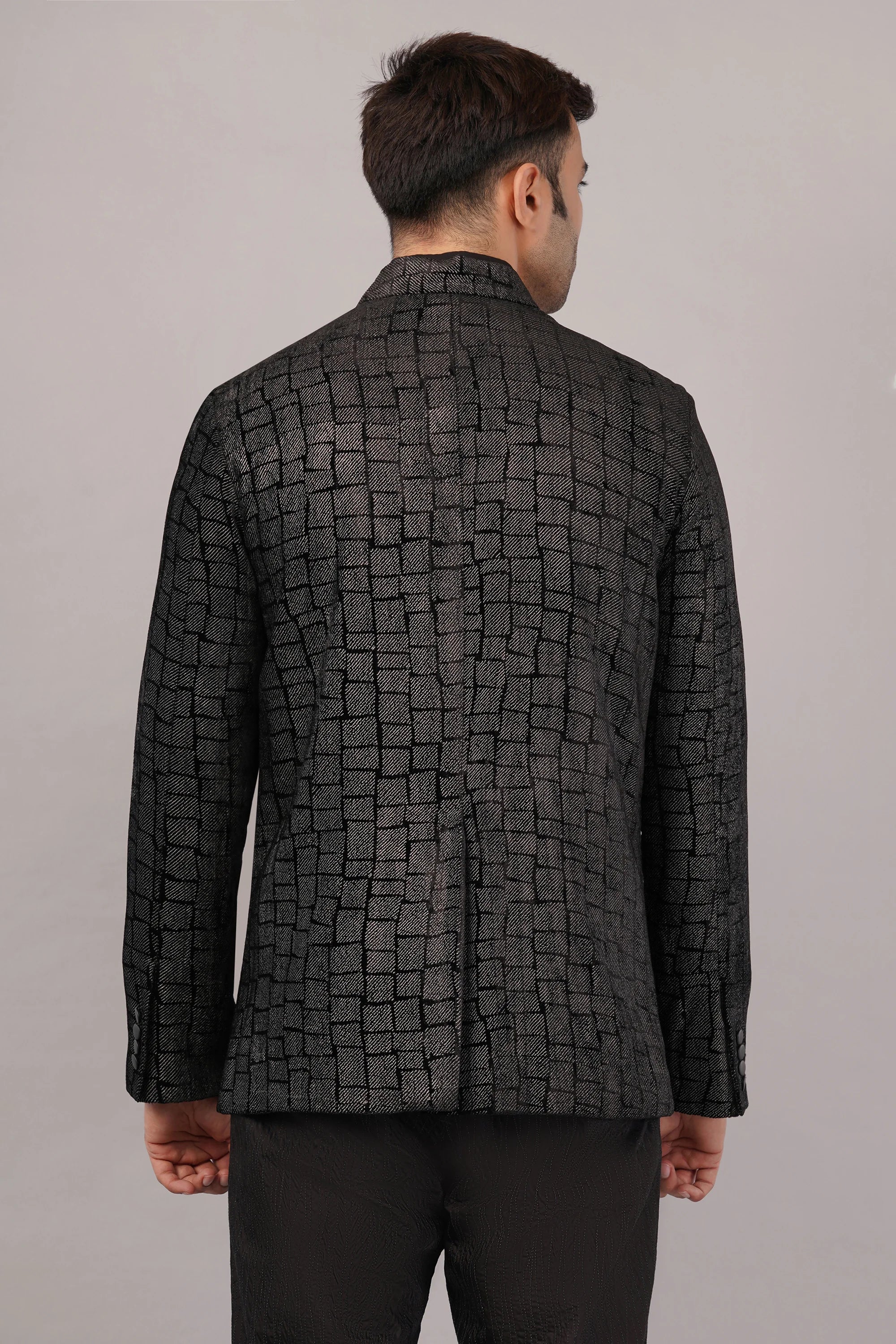 Velvet & Foil  Jacket Black