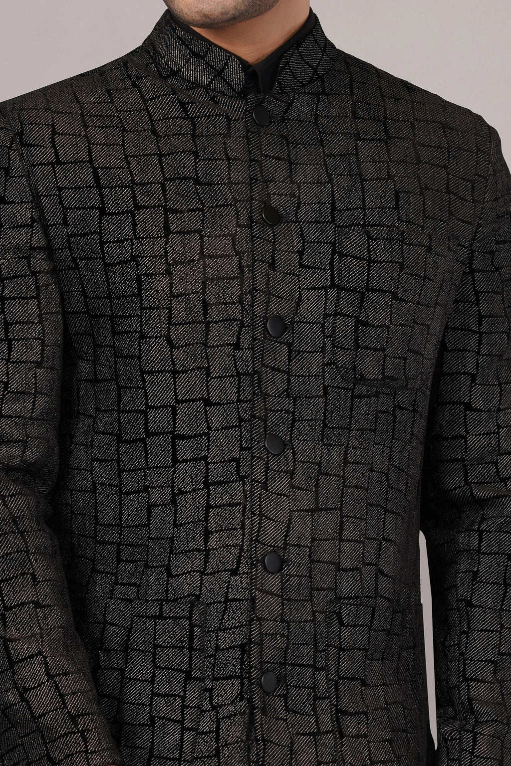 Velvet & Foil  Jacket Black