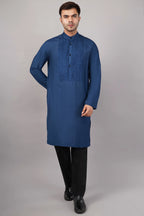 Silk Cutwork Yoke Kurta